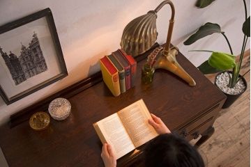 フランスアンティーク　真鍮製のデスクスタンド
