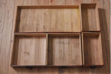 アンティーク家具　前面欅材　和製アンティーク　極上品!味のある上手帳場箪笥