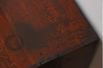 アンティーク家具　前面欅材　和製アンティーク　極上品!味のある上手帳場箪笥