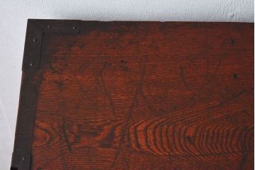 アンティーク家具　前面欅材　和製アンティーク　極上品!味のある上手帳場箪笥