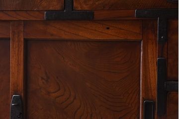 アンティーク家具　前面欅材　和製アンティーク　極上品!味のある上手帳場箪笥