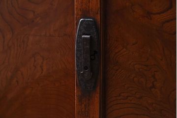 アンティーク家具　前面欅材　和製アンティーク　極上品!味のある上手帳場箪笥