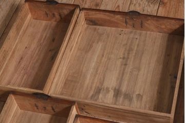 アンティーク家具　前面欅材　和製アンティーク　極上品!味のある上手帳場箪笥