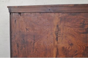 アンティーク家具　最高級!古い欅材黒柿縁の茶箪笥