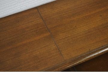 アンティーク家具　古いナラ材の変り型キャビネット(収納棚)