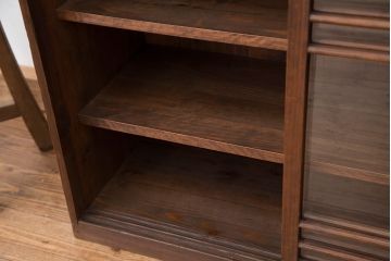 アンティーク家具　アンティーク　古い木のシンプルな下駄箱(収納棚)