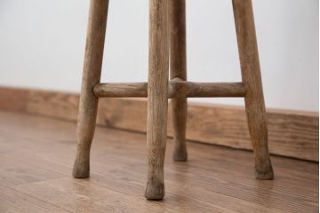 アンティーク家具　アンティーク　古い木のスツール(丸椅子)