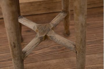 アンティーク家具　アンティーク　古い木のスツール(丸椅子)