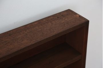 アンティーク家具　アンティーク　古い学校の薄型飾り棚(4)(陳列棚)