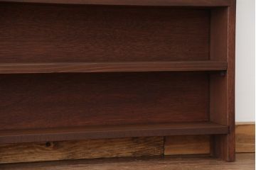 アンティーク家具　アンティーク　古い学校の薄型飾り棚(4)(陳列棚)