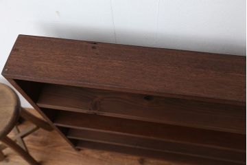 アンティーク家具　アンティーク　古い学校の薄型飾り棚?(陳列棚)