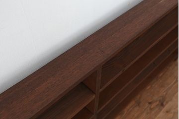 アンティーク家具　アンティーク　古い学校の薄型飾り棚?(陳列棚)