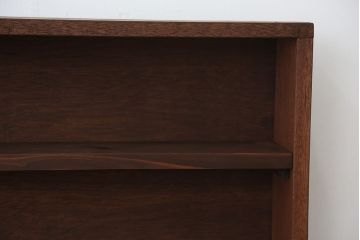 アンティーク家具　アンティーク　古い学校の薄型飾り棚(6)(陳列棚)