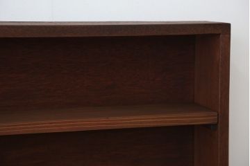 アンティーク家具　アンティーク　古い学校の薄型飾り棚(7)(陳列棚)