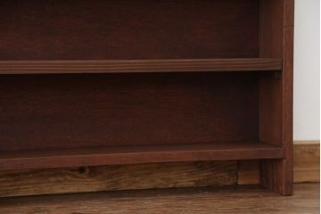 アンティーク家具　アンティーク　古い学校の薄型飾り棚(7)(陳列棚)