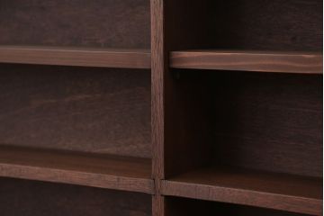 アンティーク家具　アンティーク　古い学校の薄型飾り棚(8)(陳列棚)