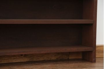 アンティーク家具　アンティーク　古い学校の薄型飾り棚(8)(陳列棚)