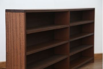 アンティーク家具　アンティーク　古い学校の薄型飾り棚?(陳列棚)
