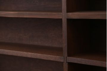 アンティーク家具　アンティーク　古い学校の薄型飾り棚?(陳列棚)