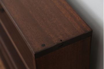 アンティーク家具　アンティーク　古い学校の薄型飾り棚(10)(陳列棚)