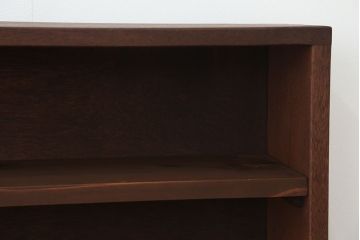 アンティーク家具　アンティーク　古い学校の薄型飾り棚(10)(陳列棚)