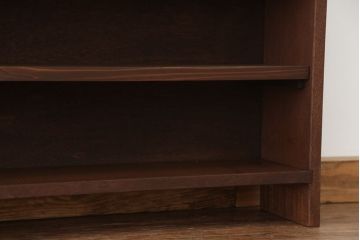 アンティーク家具　アンティーク　古い学校の薄型飾り棚(10)(陳列棚)