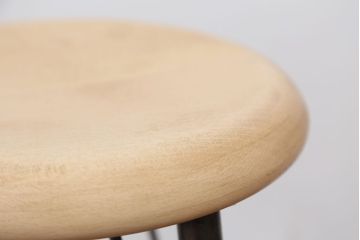 アンティーク家具　オリジナル　アイアンハイスツール 1脚(丸椅子)インダストリアアル工業系(4)