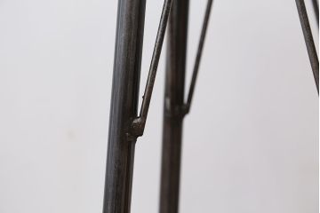 アンティーク家具　オリジナル　アイアンハイスツール 1脚(丸椅子)インダストリアアル工業系(4)