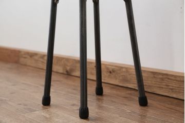 アンティーク家具　オリジナル　アイアンハイスツール 1脚(丸椅子)インダストリアアル工業系(5)