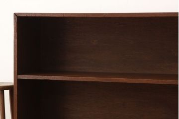 アンティーク家具　アンティーク　古い学校の鉄脚飾り棚(陳列棚・本棚)