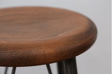 オリジナル　アイアンハイスツール 1脚(丸椅子)インダストリアアル工業系(6)