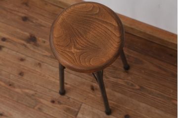  ラフジュ工房オリジナル　鉄脚ハイスツール(2)