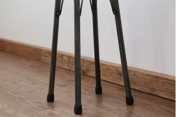  ラフジュ工房オリジナル　鉄脚ハイスツール(2)