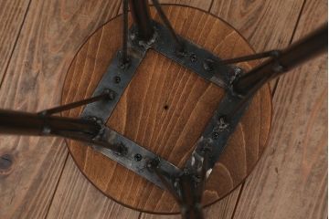  ラフジュ工房オリジナル　鉄脚ハイスツール(2)