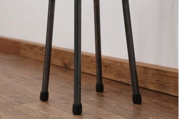 アンティーク家具　オリジナル　アイアンハイスツール 1脚(丸椅子)インダストリアアル工業系(11)