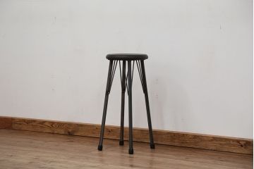 アンティーク雑貨　ラフジュ工房オリジナル　鉄脚ハイスツール