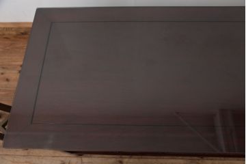 アンティーク家具　古民具・骨董　希少!凝った作りの唐木座卓(テーブル)