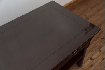 アンティーク家具　古民具・骨董　希少!凝った作りの唐木座卓(テーブル)