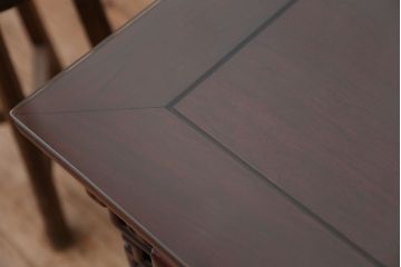 アンティーク家具　古民具・骨董　希少!凝った作りの唐木座卓(テーブル)