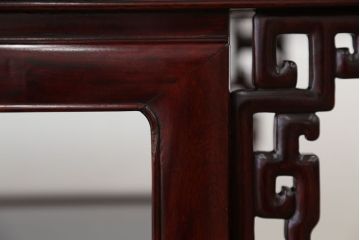 アンティーク家具　古民具・骨董　希少!凝った作りの唐木座卓(テーブル)