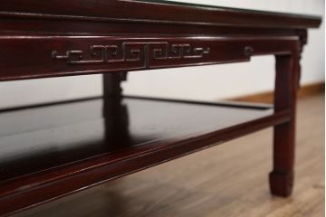 アンティーク家具　古民具・骨董　希少!凝った作りの唐木座卓(テーブル)