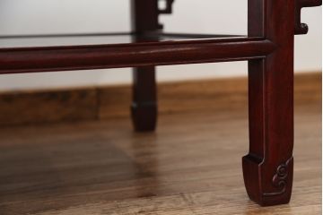 アンティーク家具　古民具・骨董　希少!凝った作りの唐木座卓(テーブル)