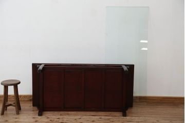 アンティーク家具　古民具・骨董　希少!凝った作りの唐木座卓(テーブル)