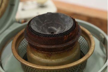 アンティーク雑貨　アンティーク　アラジンストーブブルーフレーム耐震自動消化装置DOP-120付