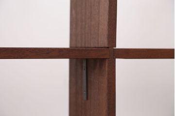 アンティーク家具　アンティーク　古い学校の両面オープンラック?(本棚・飾り棚)