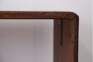 アンティーク家具　アンティーク　古い学校の両面オープンラック(2)(本棚・飾り棚)