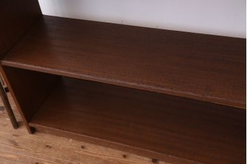 アンティーク家具　アンティーク　古い学校の両面オープンラック(2)(本棚・飾り棚)