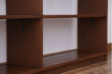 アンティーク家具　アンティーク　古い学校の両面オープンラック(2)(本棚・飾り棚)