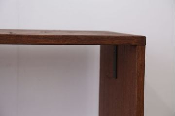 アンティーク家具　アンティーク　古い学校の両面オープンラック(2)(本棚・飾り棚)