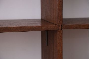 アンティーク家具　アンティーク　古い学校の両面オープンラック(2)(本棚・飾り棚)
